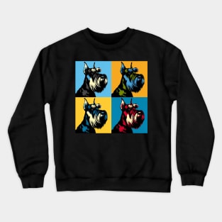 Giant Schnauzer Pop Art - Dog Lover Gifts Crewneck Sweatshirt